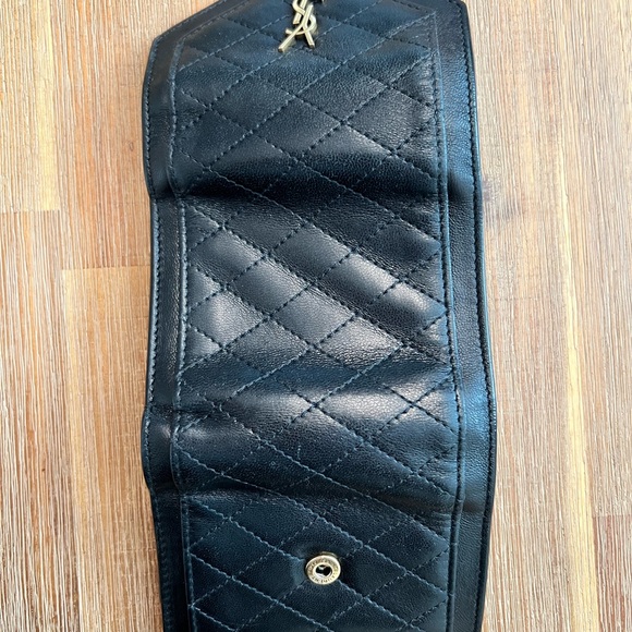 YSL Small Gaby Quilted Leather Envelope Wallet - Picture 7 of 12